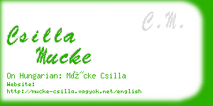 csilla mucke business card